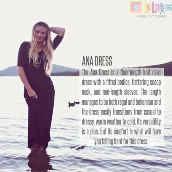 🖤LULAROE • “Ana” Maxi Dress (XL/fits 14-16) - Picture 2 of 16